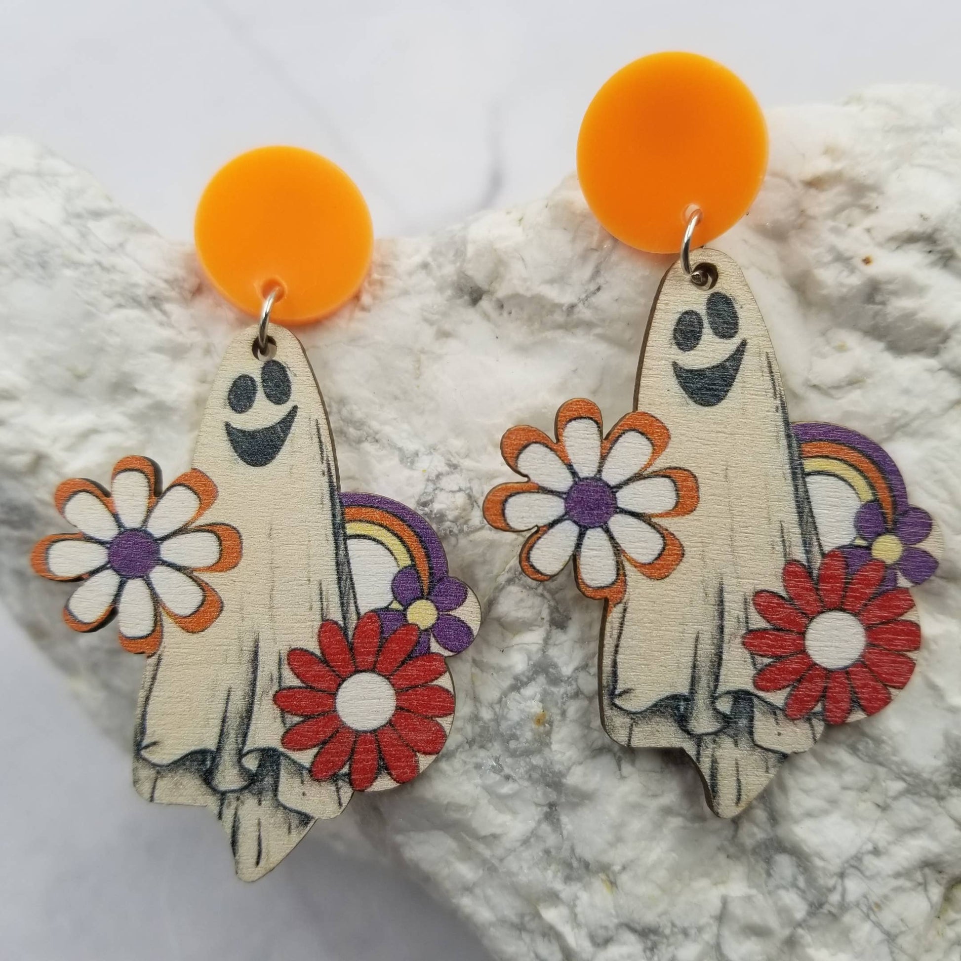 Ghost Wood Earrings