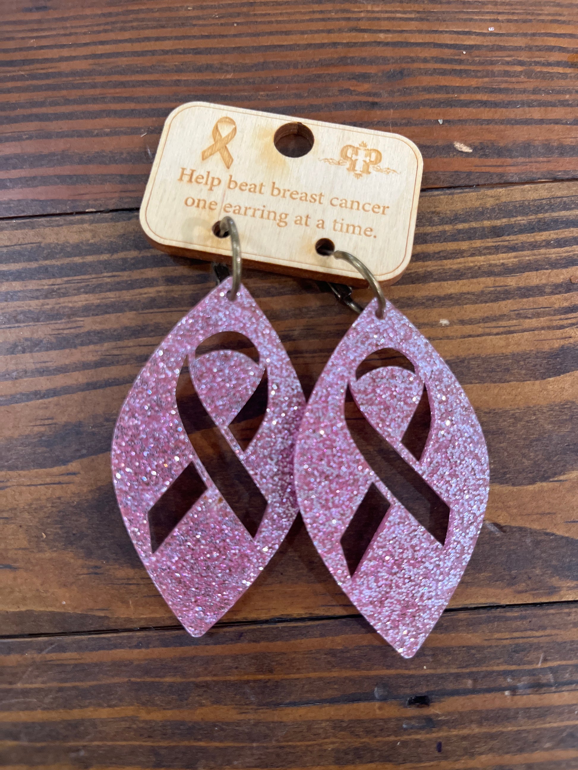 Breast CA earrings