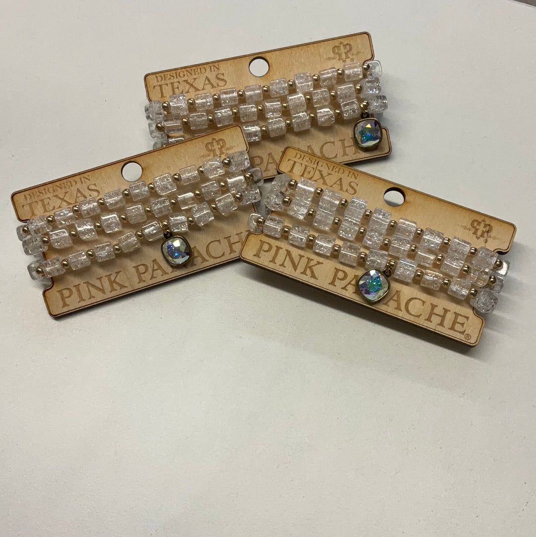 Sweet Ice clear stretch bracelet set