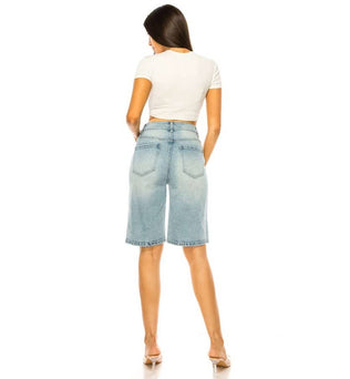 Denim Bermuda Shorts