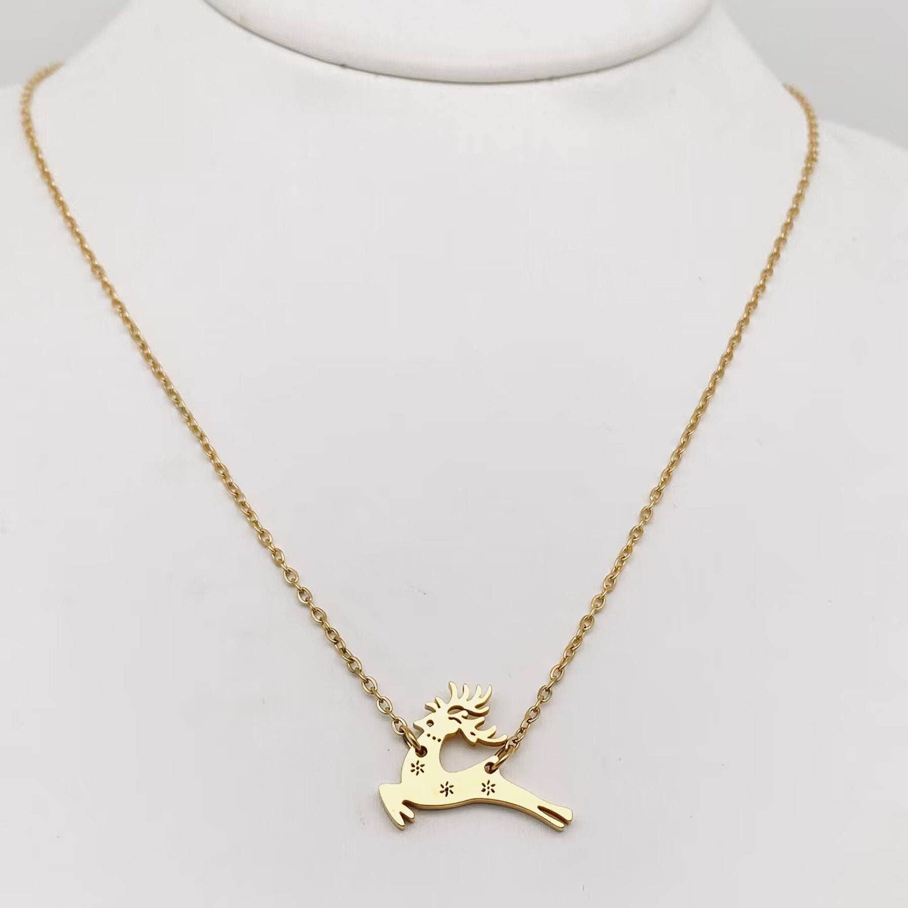 Christmas Reindeer Necklace