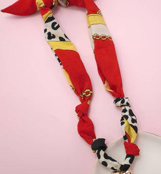 Charlie - HANDMADE SCARF CHARM NECKLACE