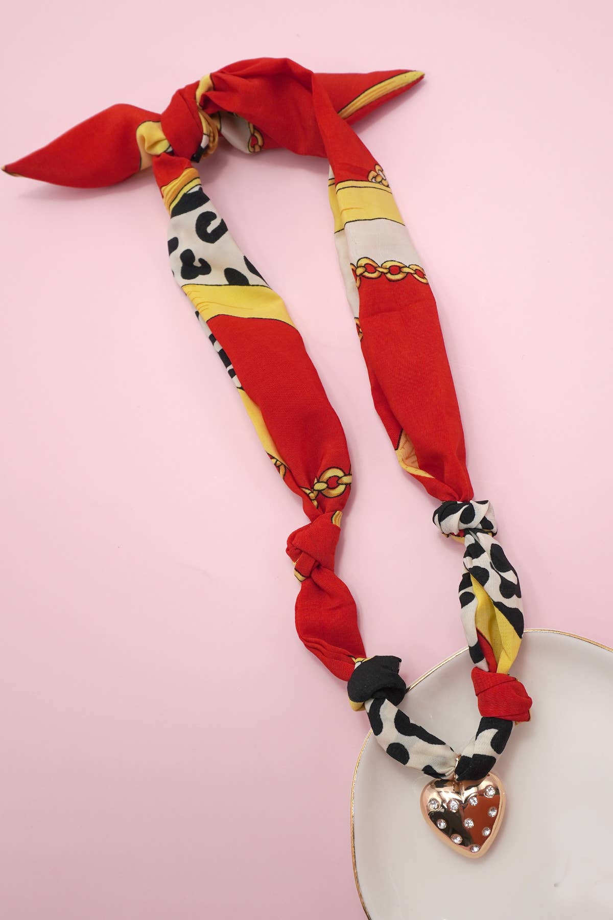 Charlie - HANDMADE SCARF CHARM NECKLACE