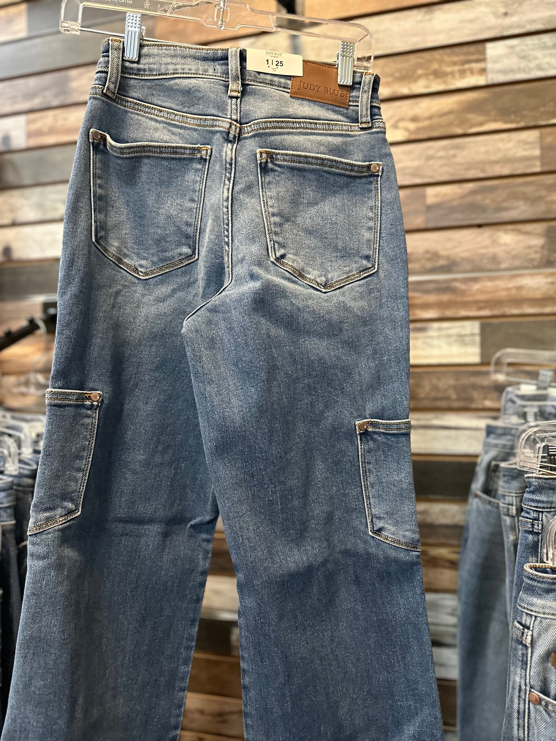 Mona Judy Blue Cargo jeans