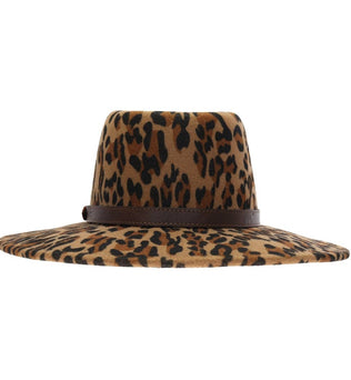 Leopard Felt Hat