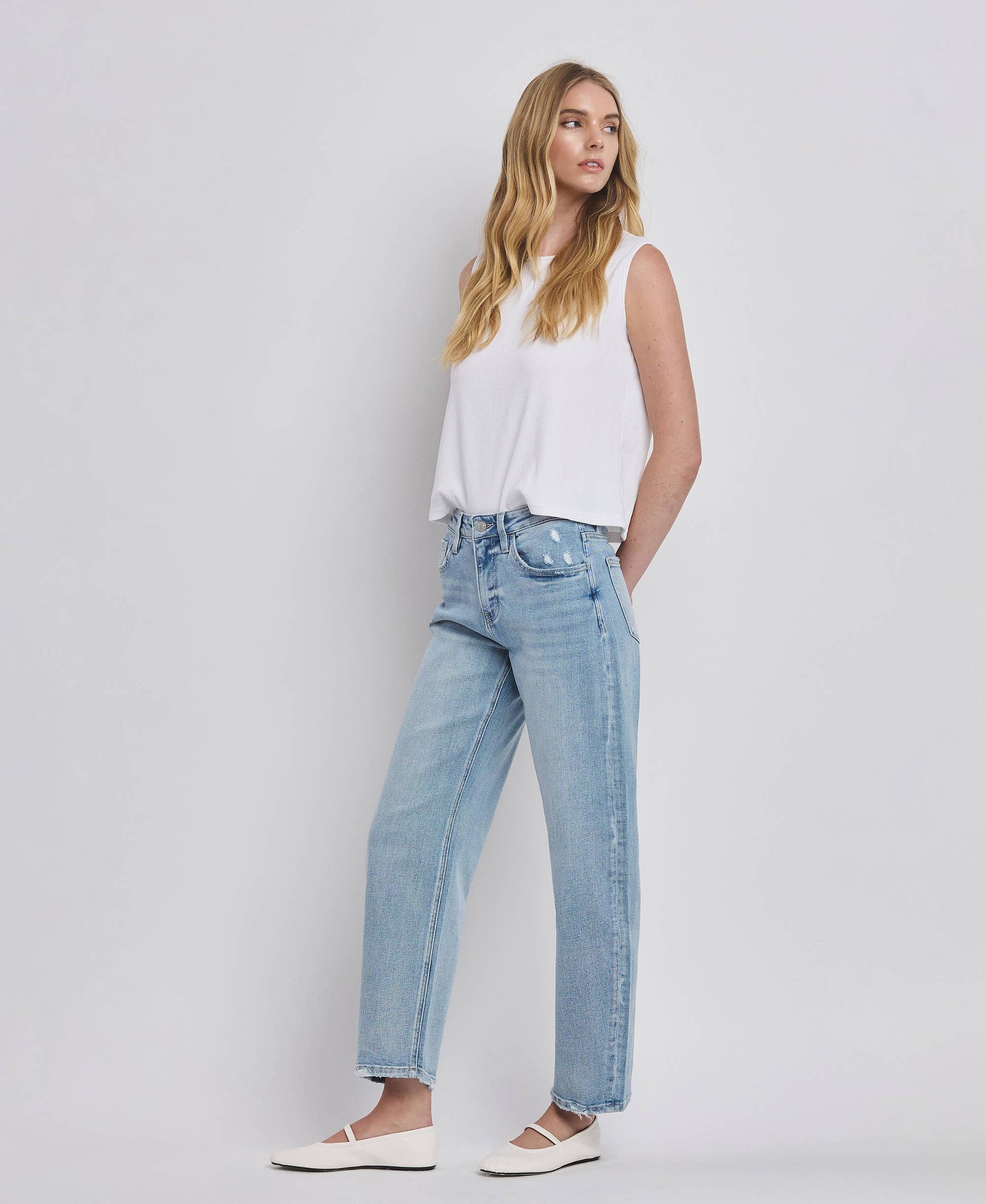 Patsy-HIGH RISE BARREL LEG JEANS