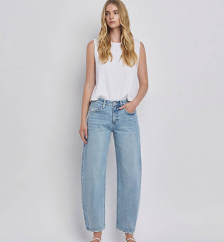 Patsy-HIGH RISE BARREL LEG JEANS