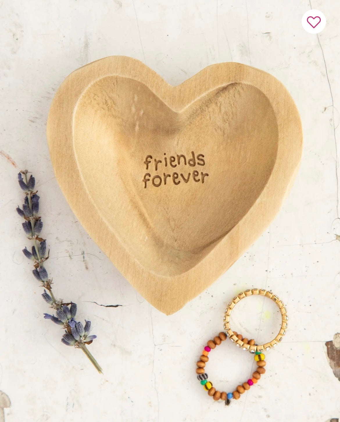 Wood Heart Dish