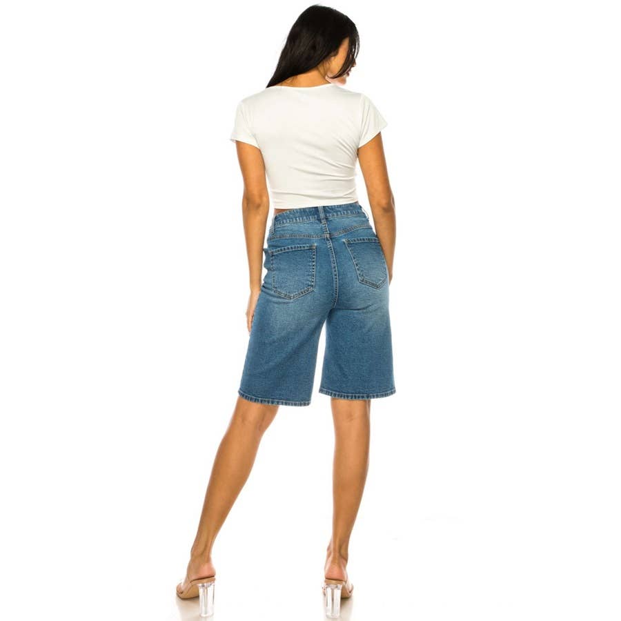 Denim Bermuda Shorts