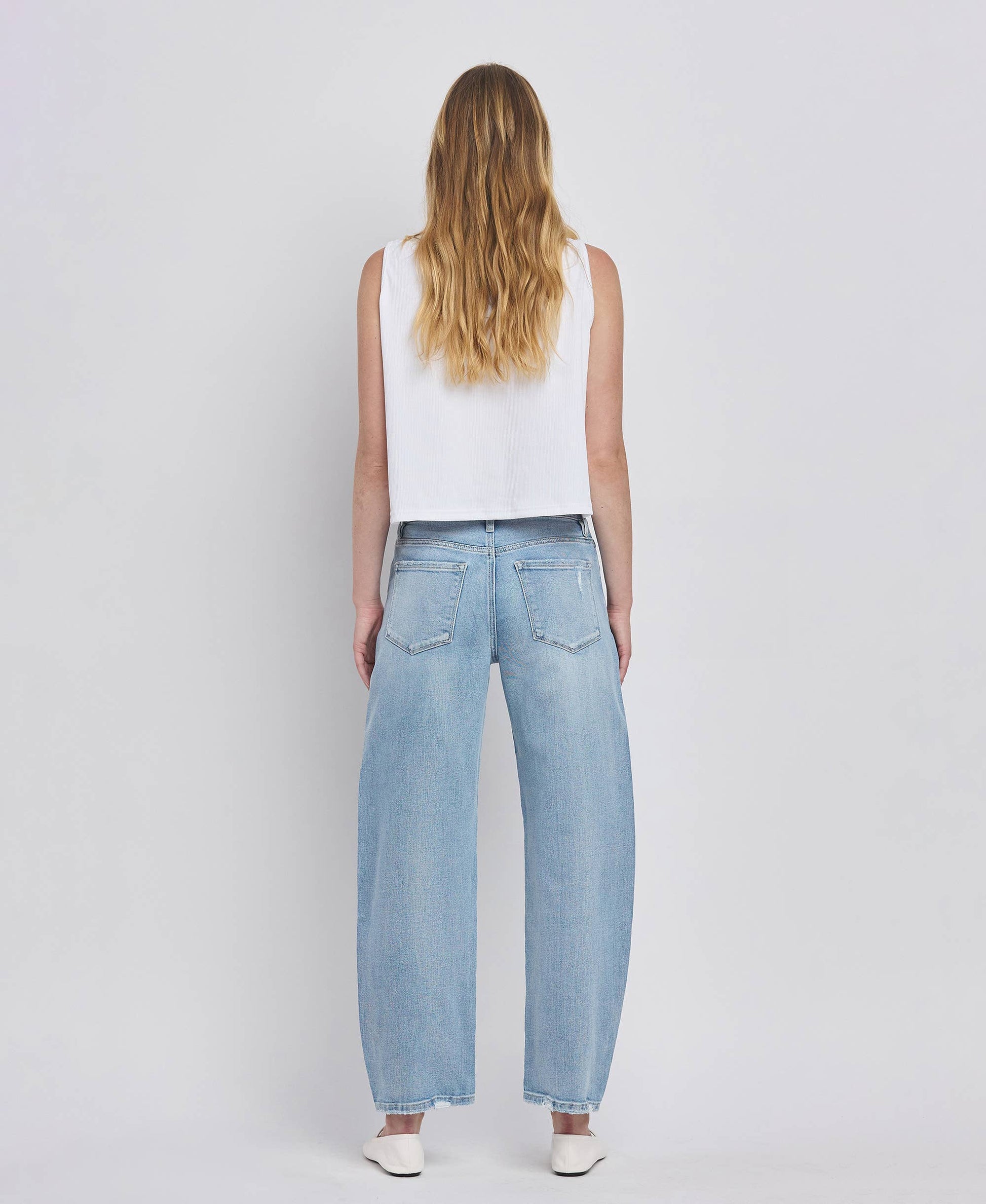 Patsy-HIGH RISE BARREL LEG JEANS
