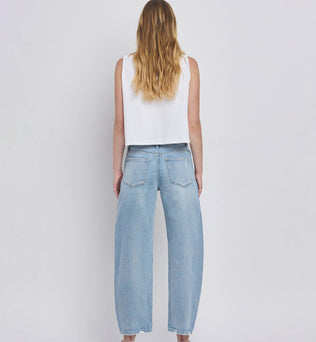 Patsy-HIGH RISE BARREL LEG JEANS