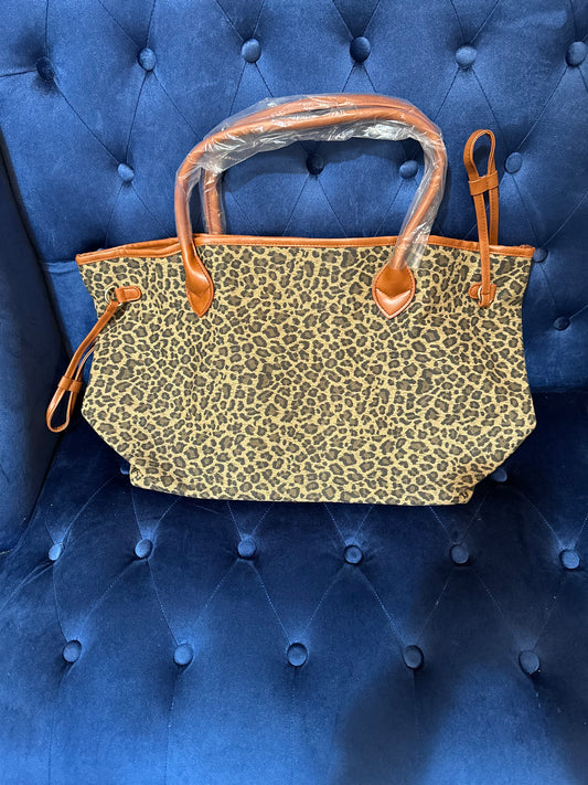Leopard tote bag