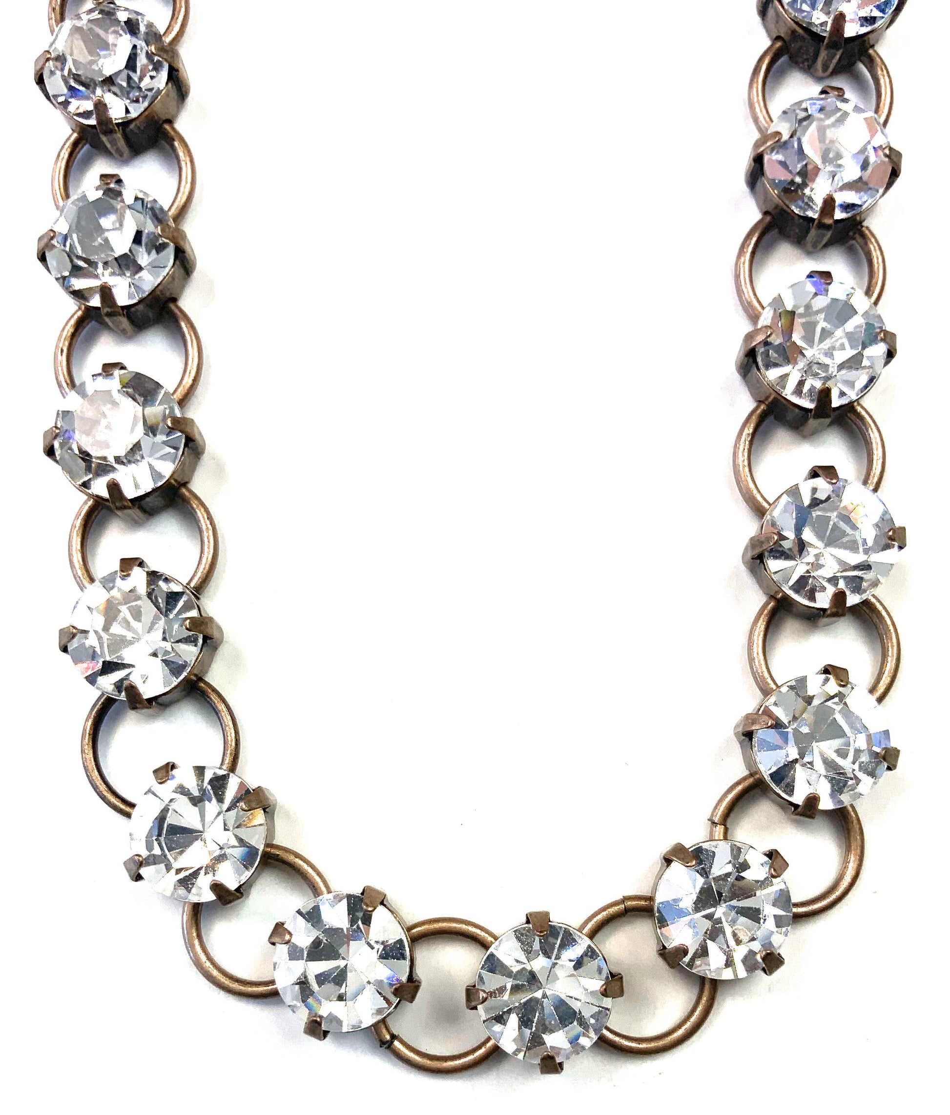 Chasity - Bold Rhinestone Chain / Crystal