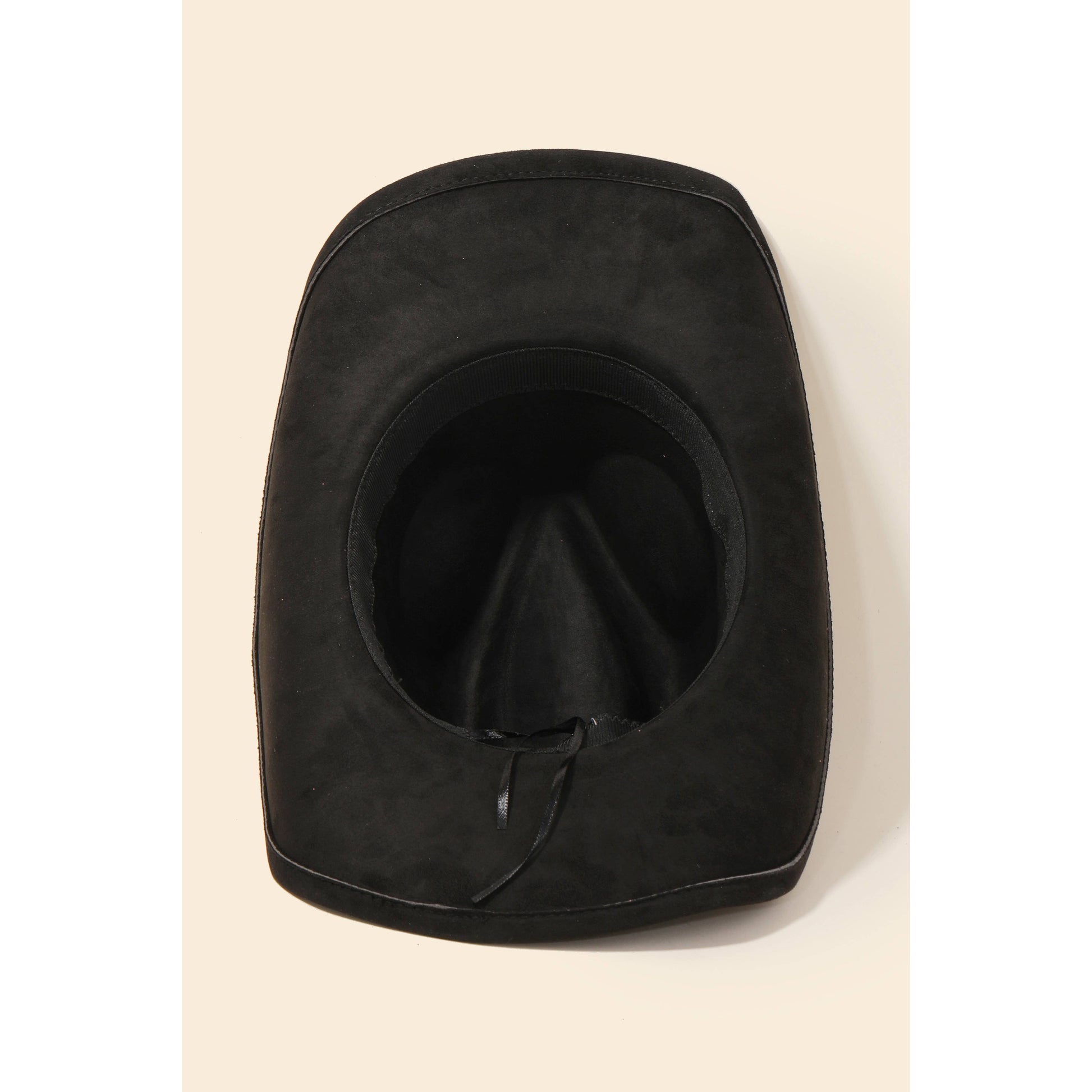 Kaci-Rhinestone Studded Strap Cowboy Hat