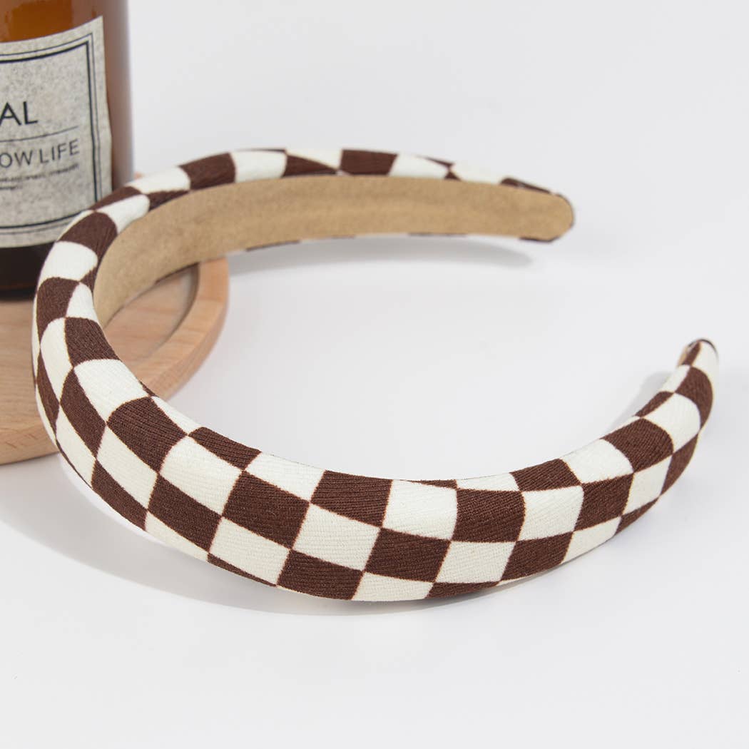 Checkerboard Plaid Headband