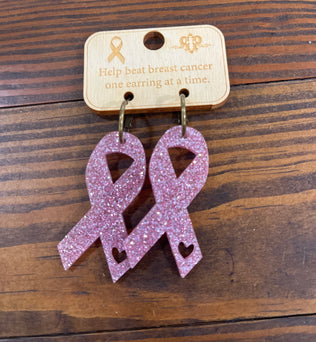 Breast CA earrings