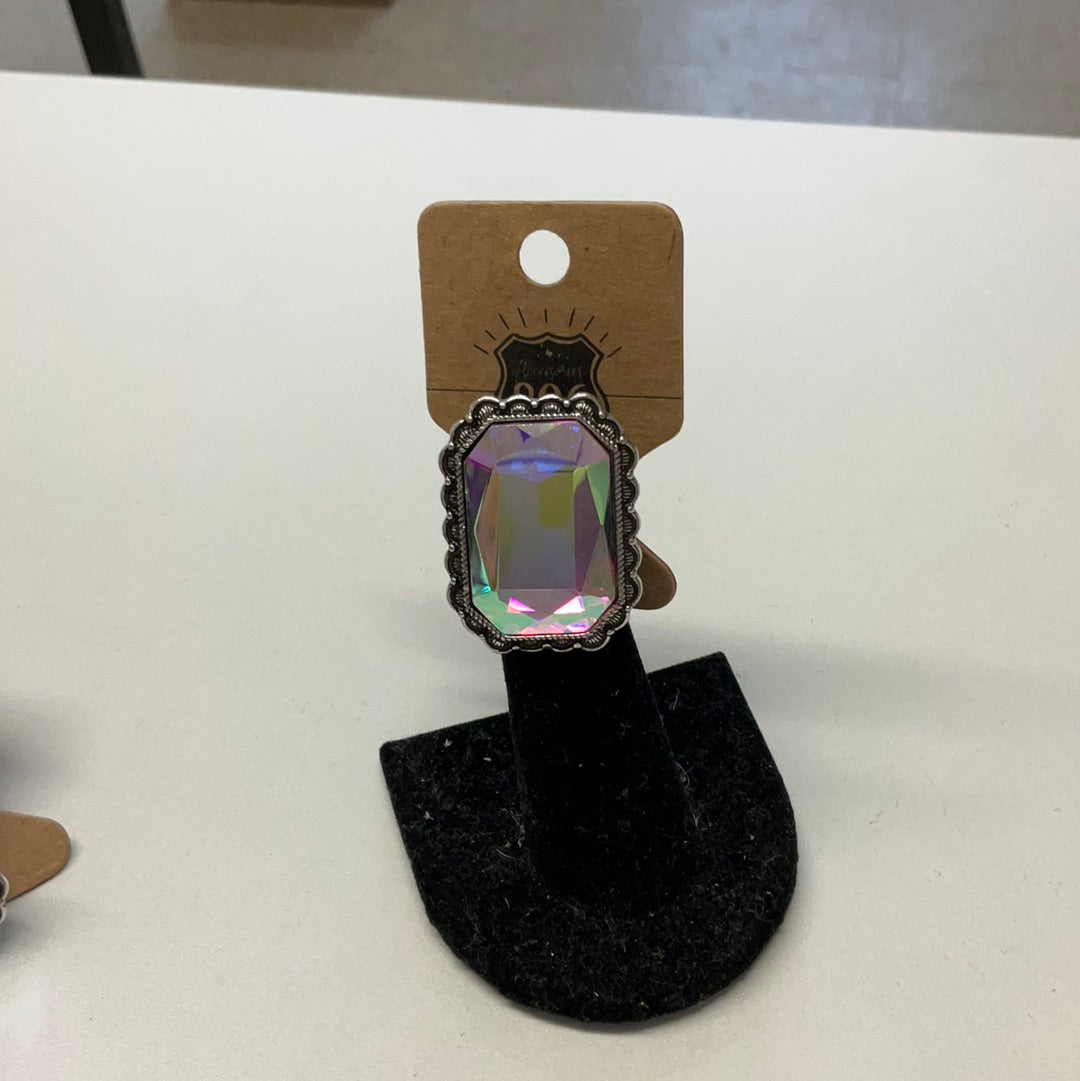 Rock and Roll rhinestone ring