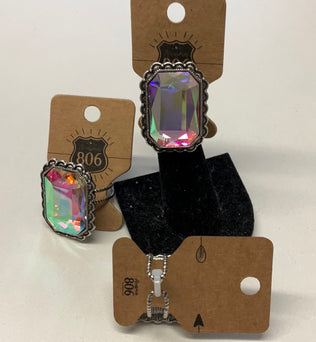 Rock and Roll rhinestone ring
