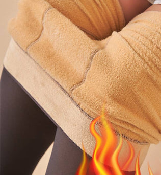 Winter warm fleece tights