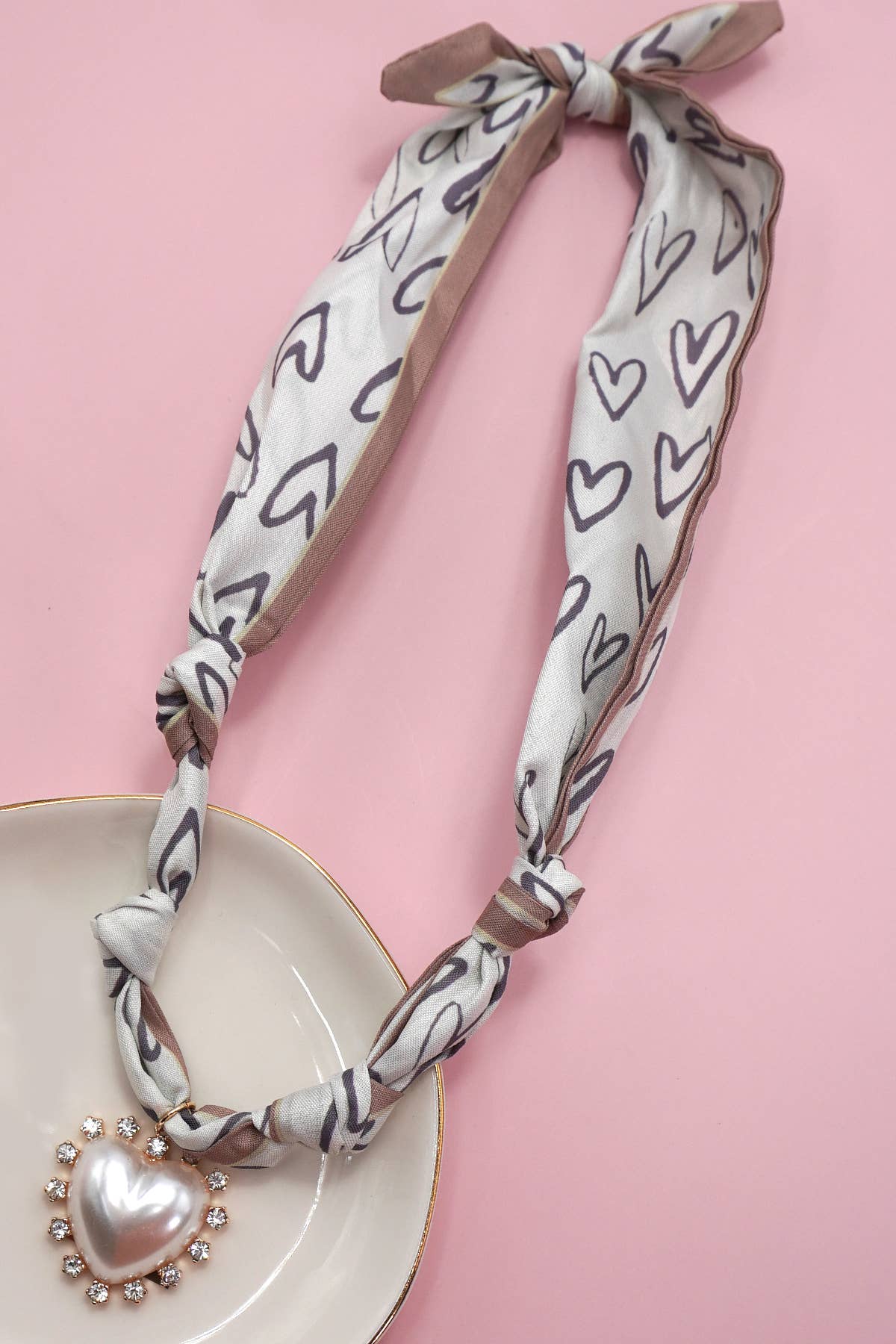Charlie - HANDMADE SCARF CHARM NECKLACE