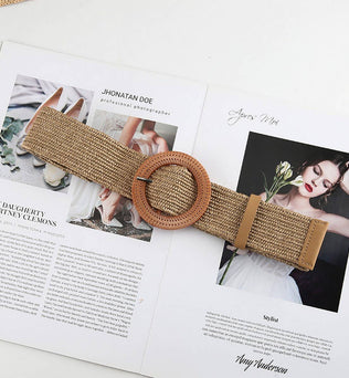 BRAIDED ROUND BUCKLE BELTS