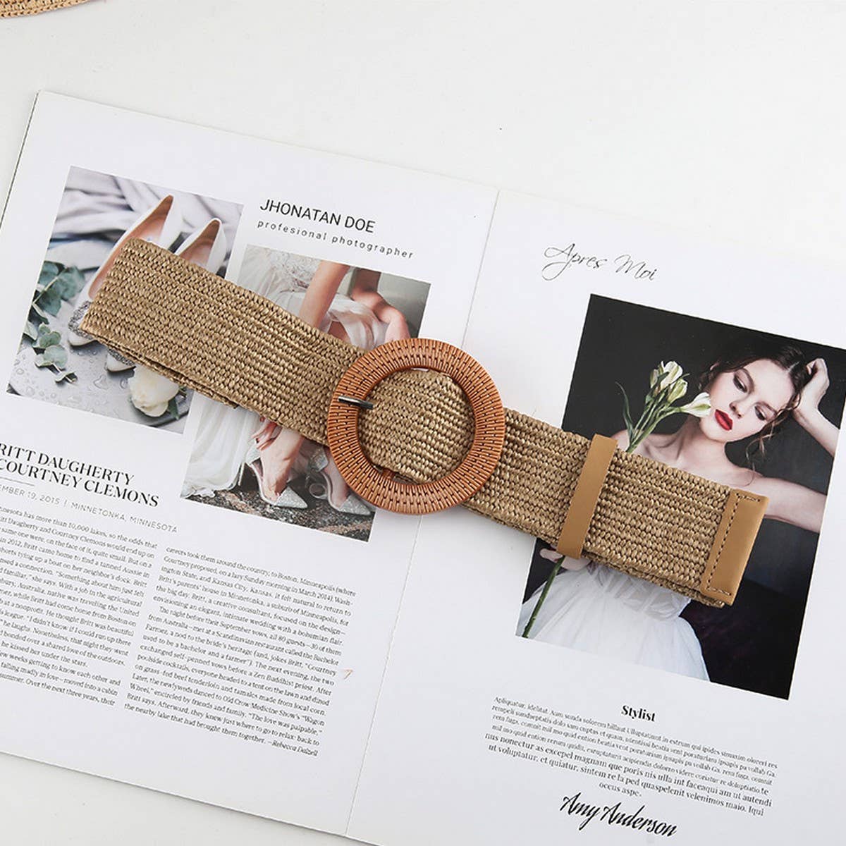 BRAIDED ROUND BUCKLE BELTS