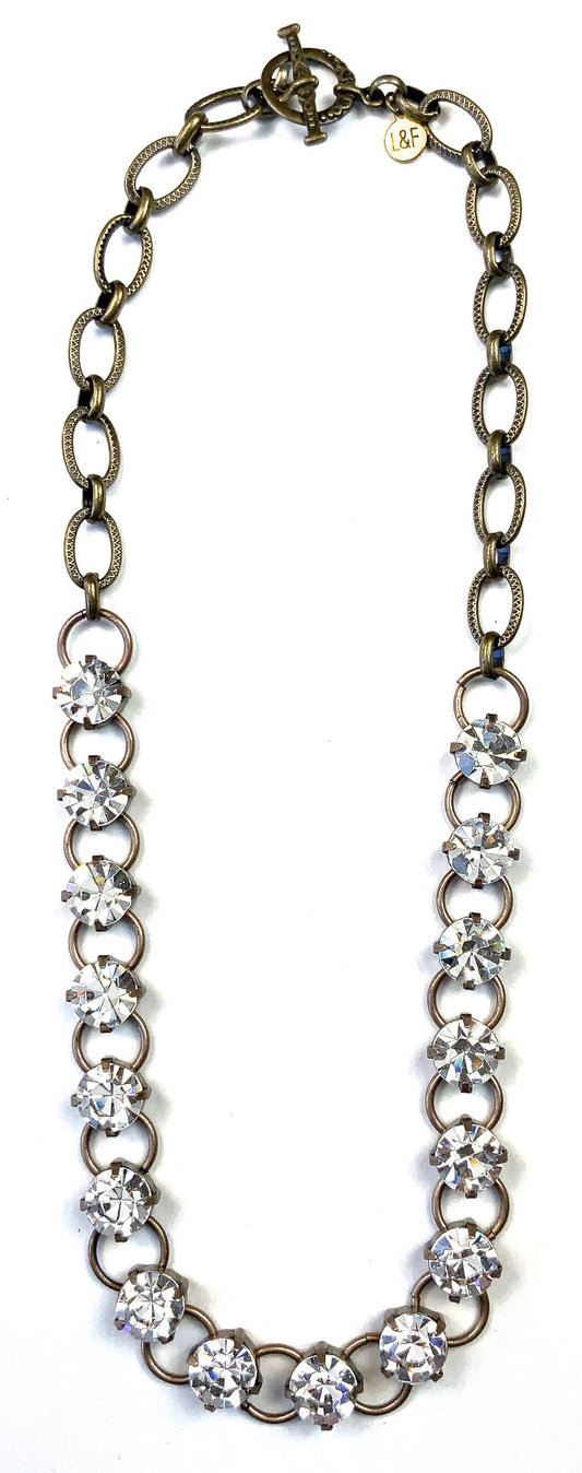 Chasity - Bold Rhinestone Chain / Crystal