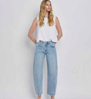 Patsy-HIGH RISE BARREL LEG JEANS