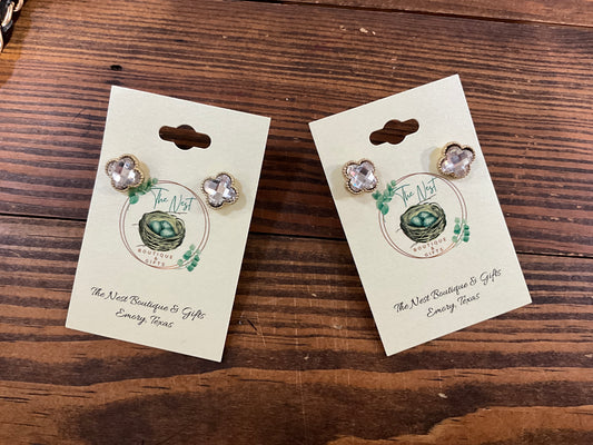 Clearly Clover earrings