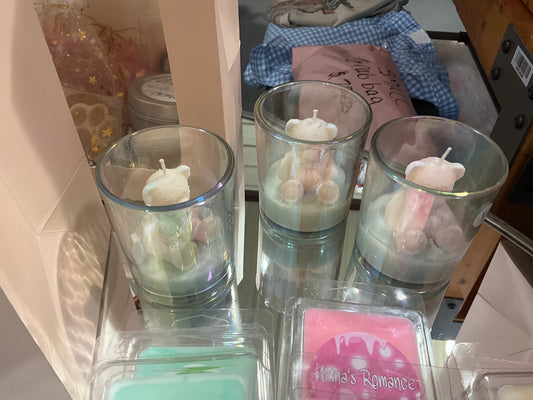 CA small candle with bear