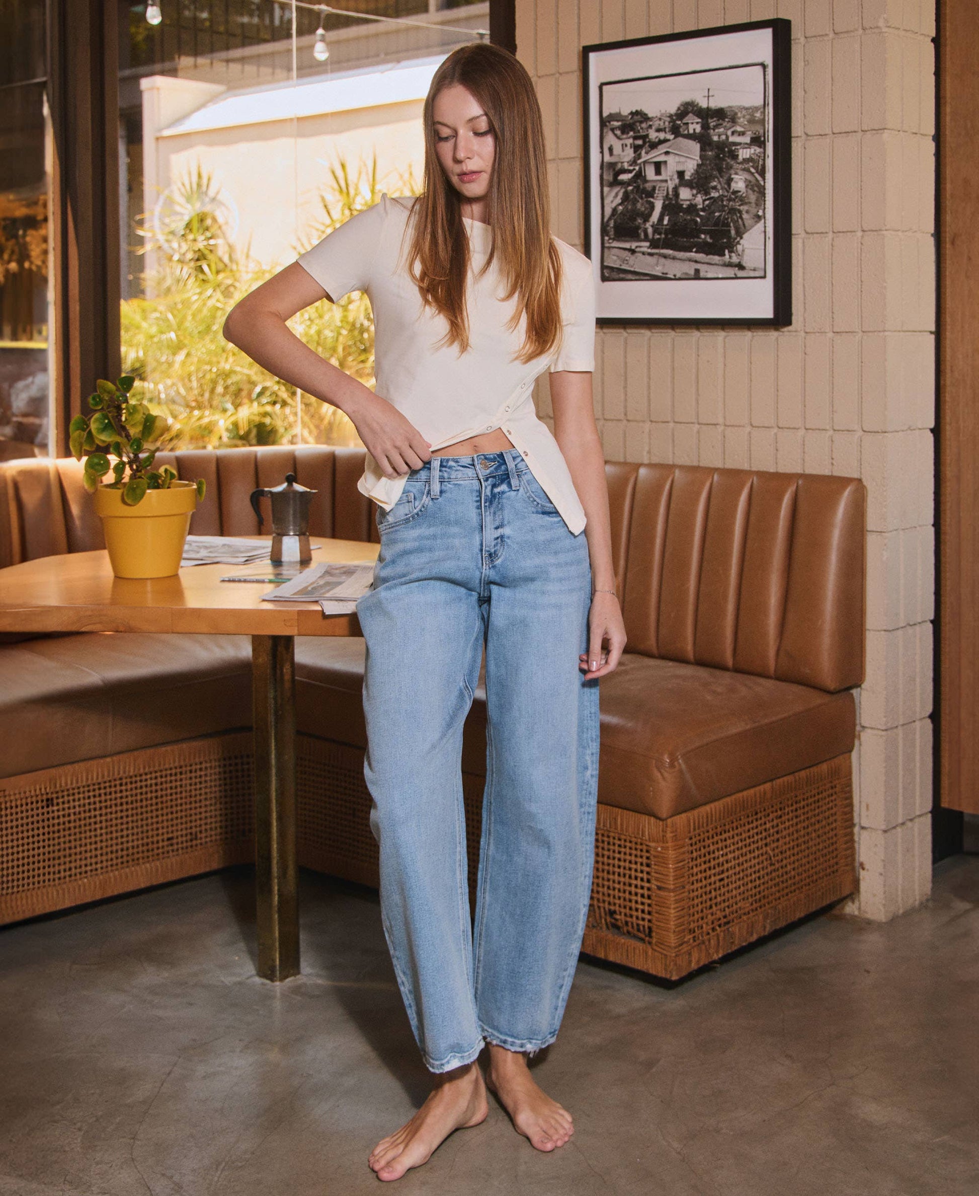Patsy-HIGH RISE BARREL LEG JEANS