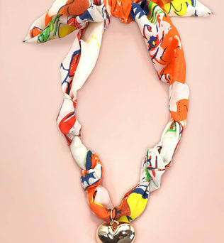 Charlie - HANDMADE SCARF CHARM NECKLACE