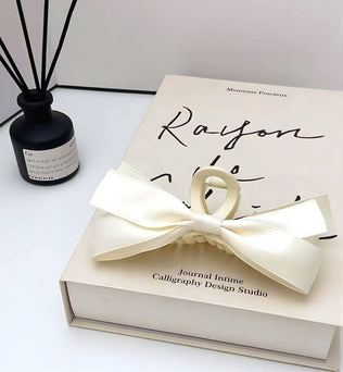 Sweet Silk Ribbon Bowknot Tassels Hair Clip Claw