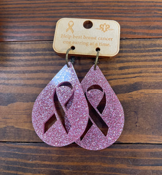 Breast CA earrings