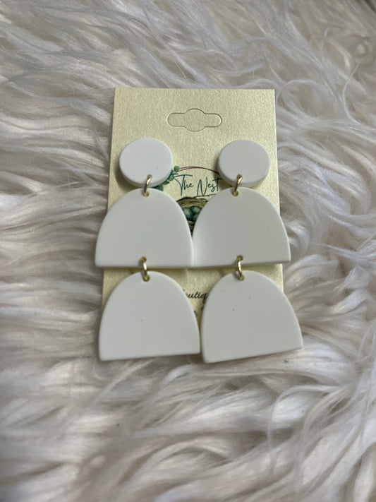 Bohemian clay earrings