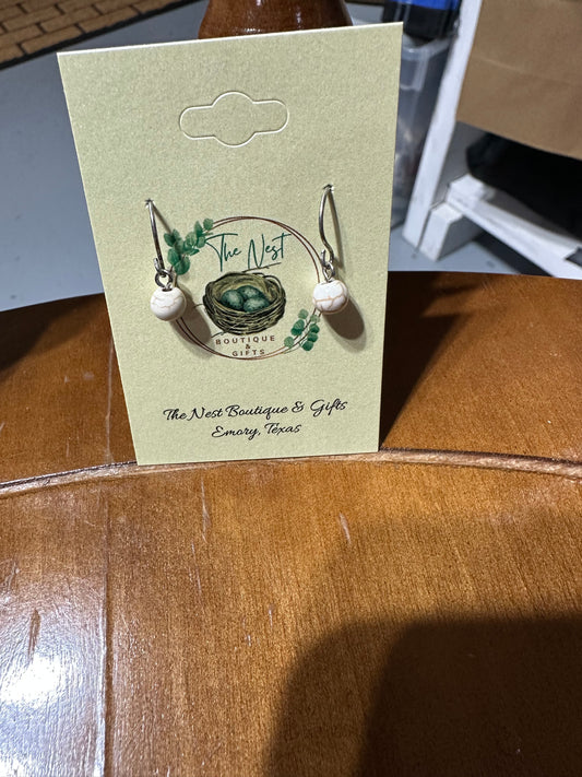 Tiny dangle earrings