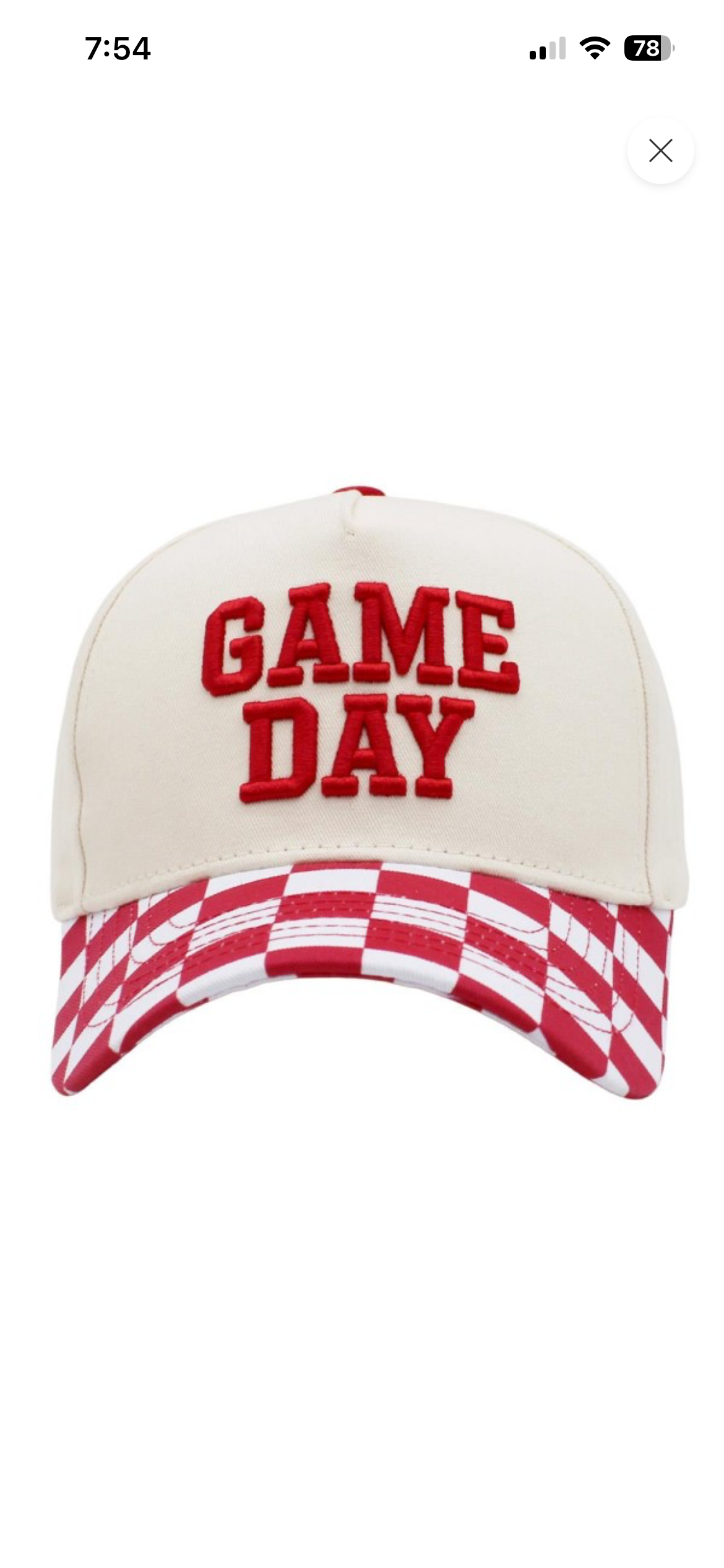 Game Day Cap