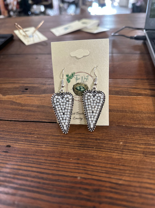 Love me heart earrings