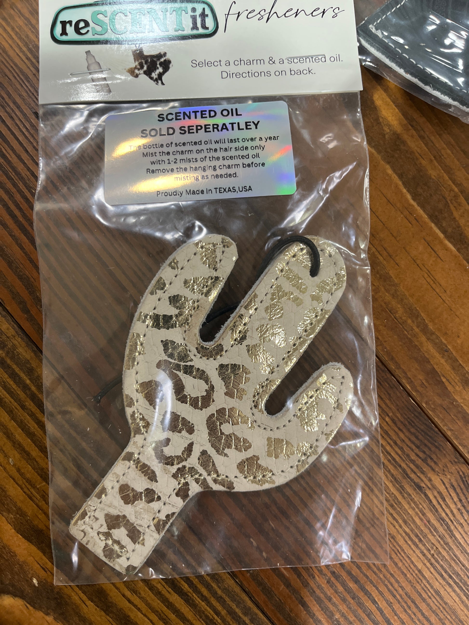 Leather Car Freshies Reusable