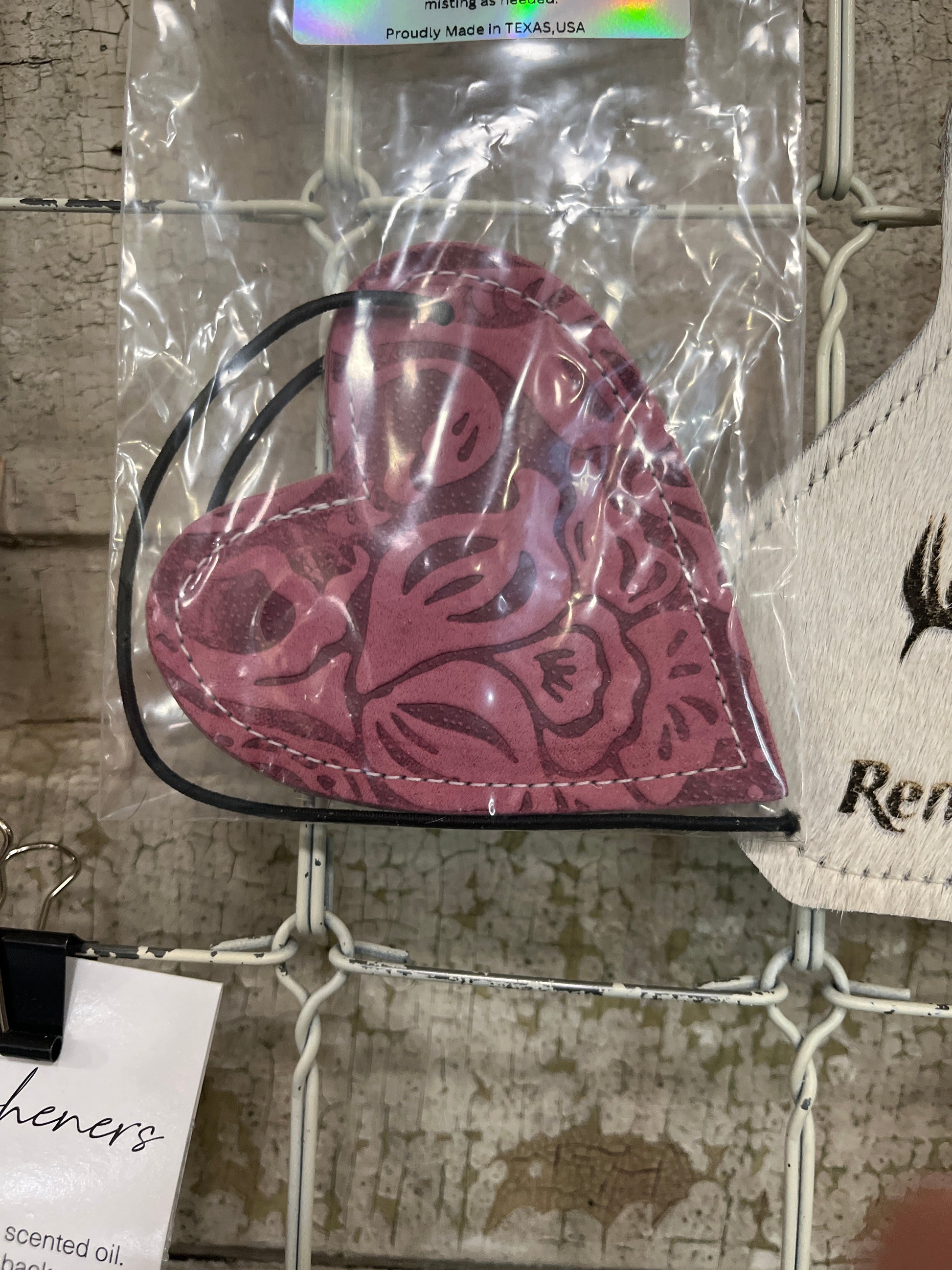 Leather Car Freshies Reusable