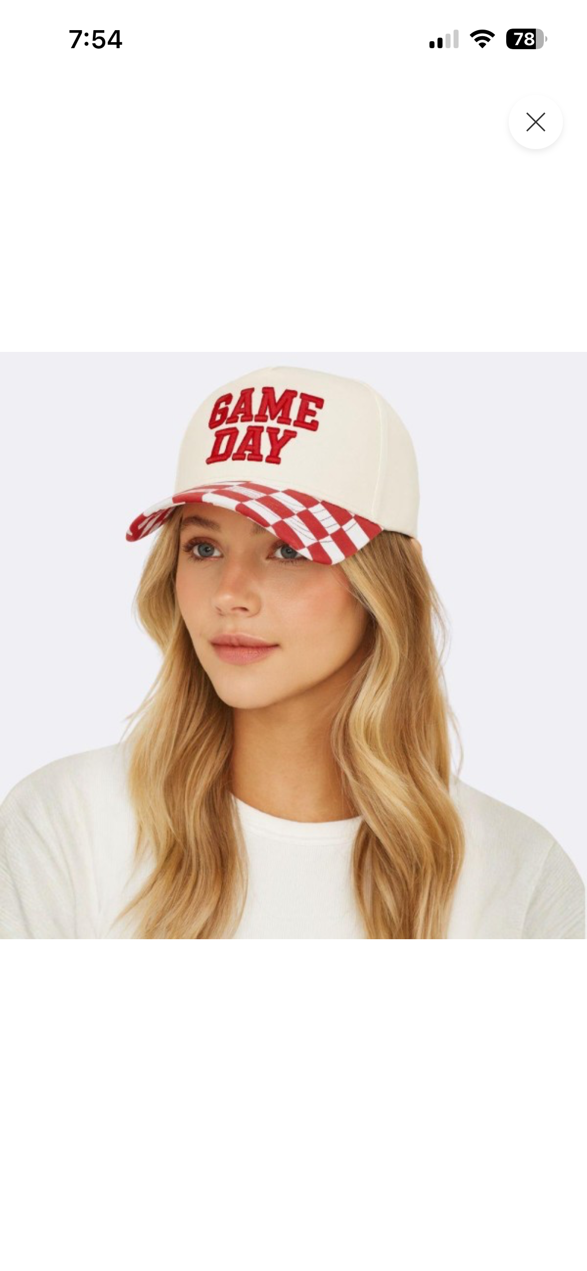 Game Day Cap