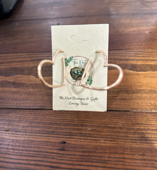 Open heart earrings