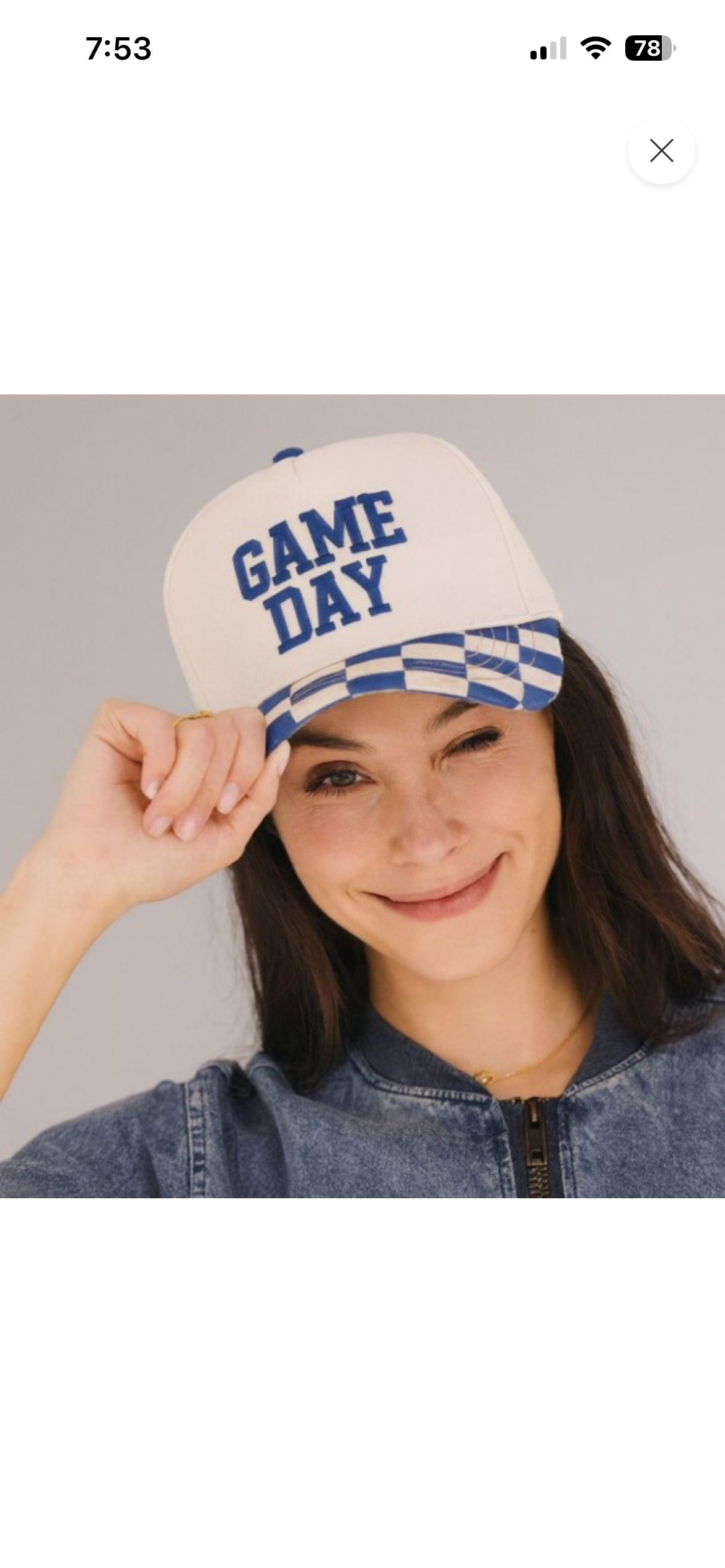 Game Day Cap