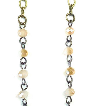 Simple Rosary with Crystal Center
