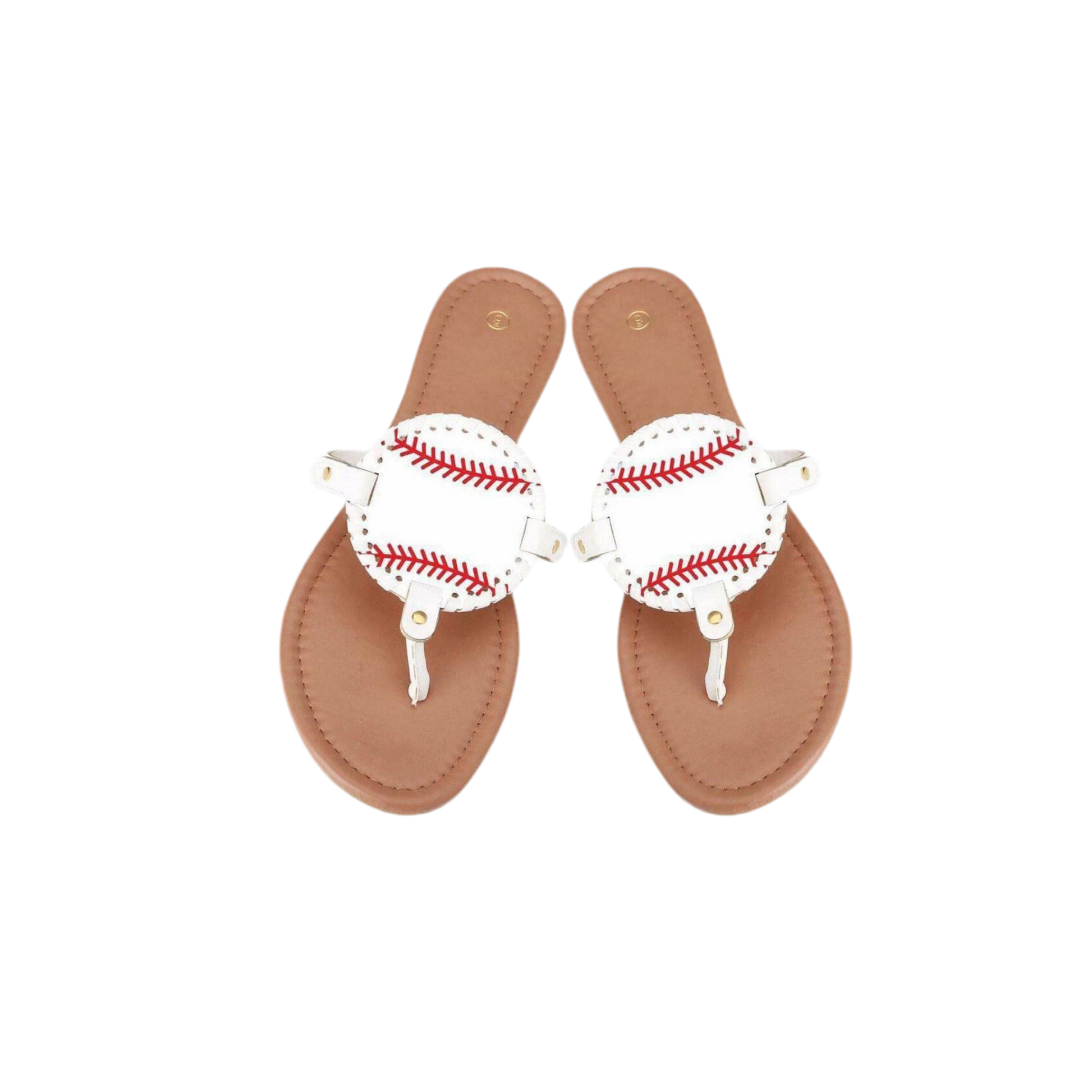 Batter up!  Baseball Sandals