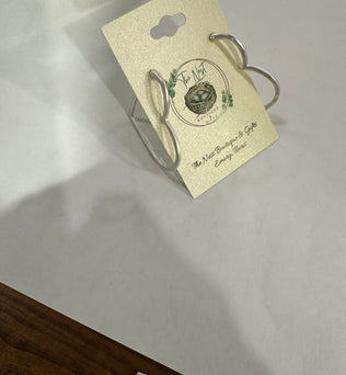 Open heart earrings