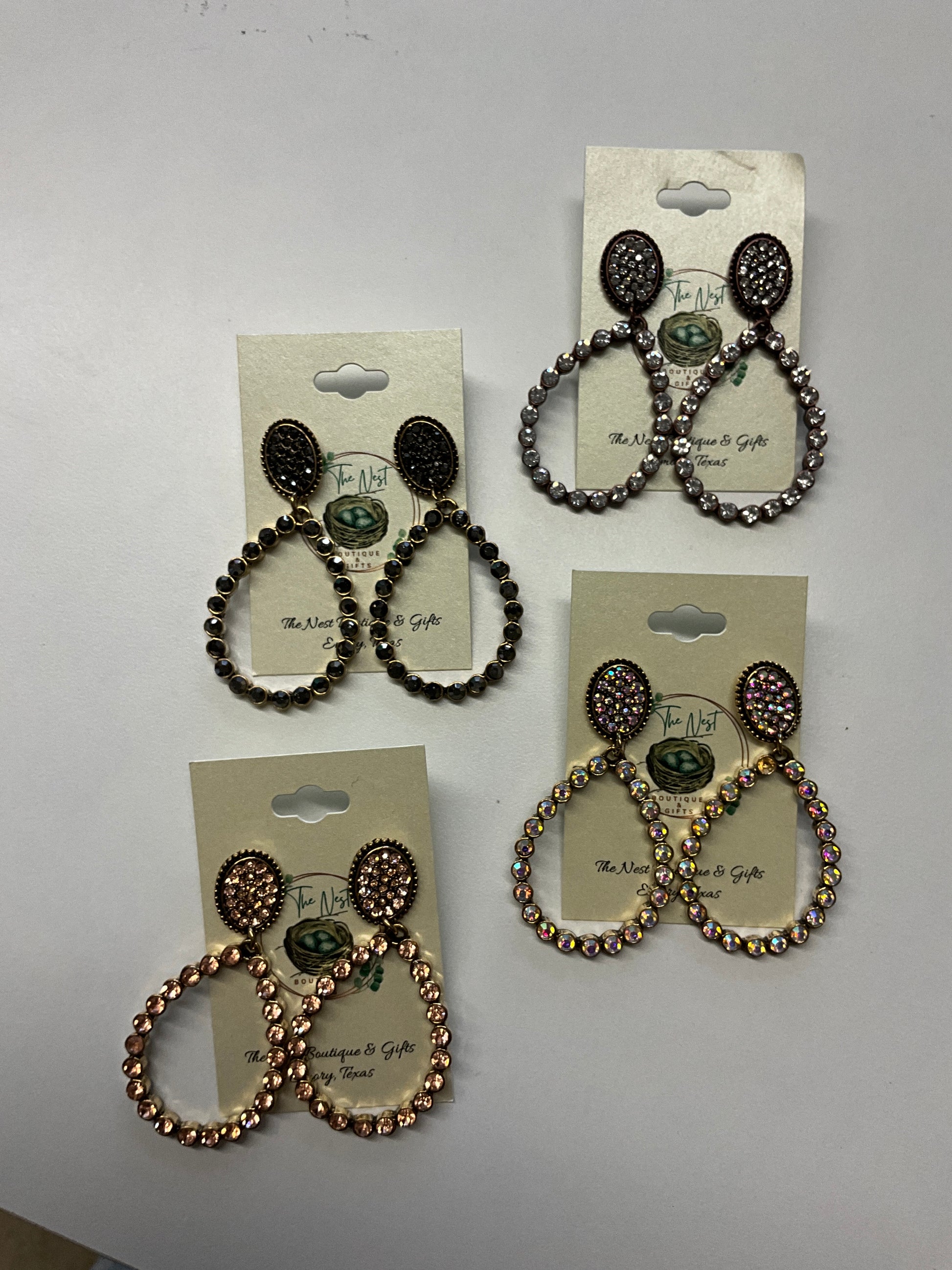 Dangle Rhinestone Teardrop