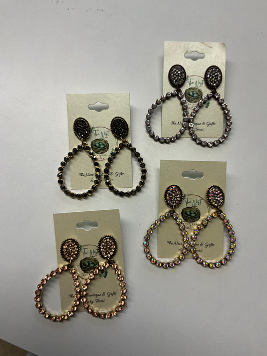 Dangle Rhinestone Teardrop