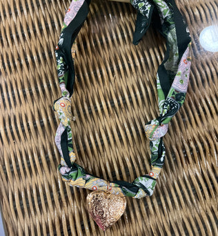 Charlie - HANDMADE SCARF CHARM NECKLACE