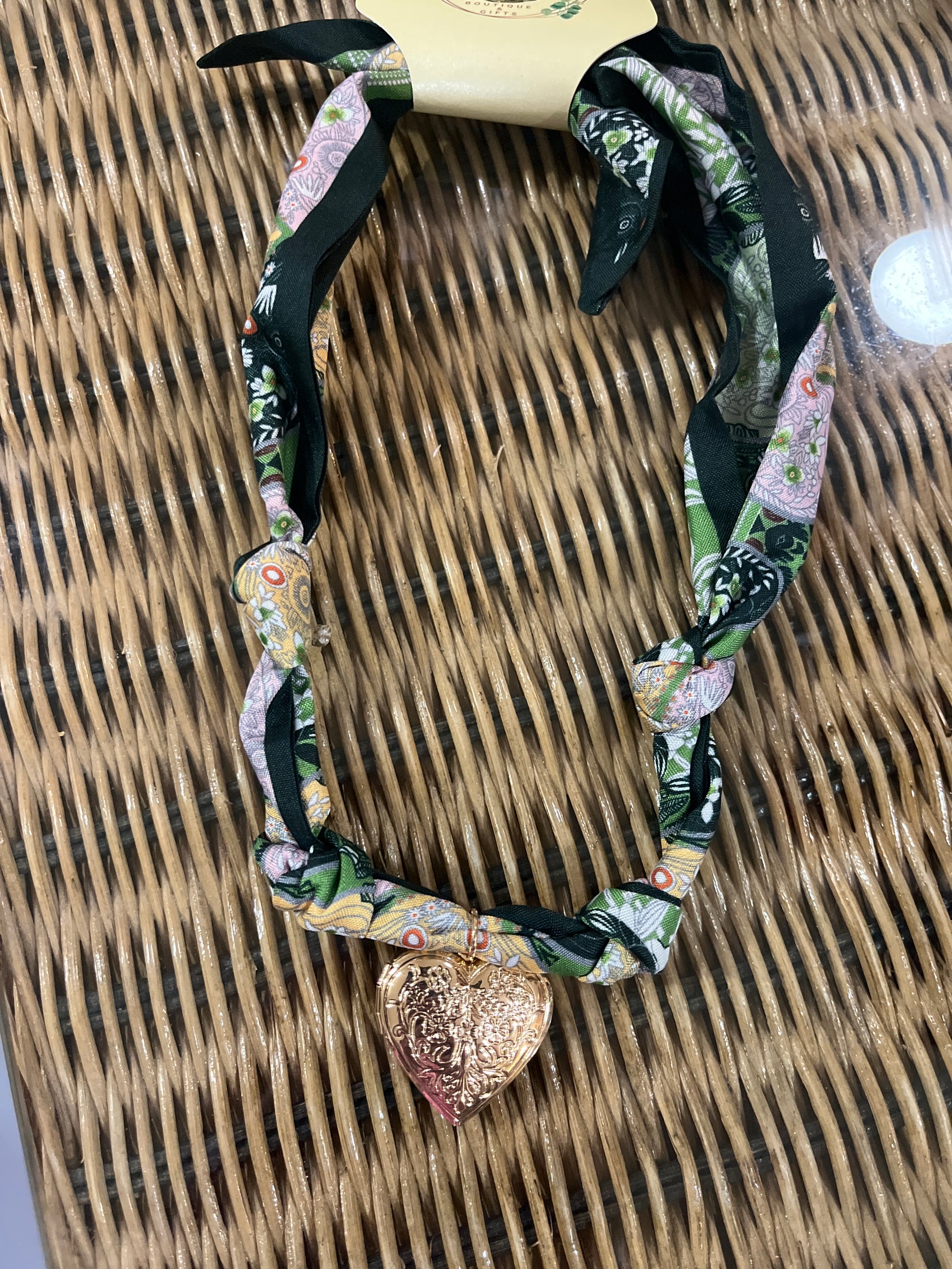 Charlie - HANDMADE SCARF CHARM NECKLACE